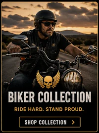 biker collection ride, stand, proud