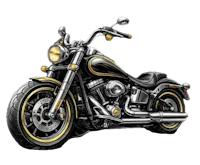 Motorcycle facing left image