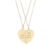 break-a-part heart necklace
